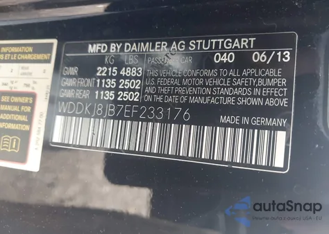 2014 Mercedes-Benz E 350 4Matic from USA, damaged, VIN WDDKJ8JB7EF233176